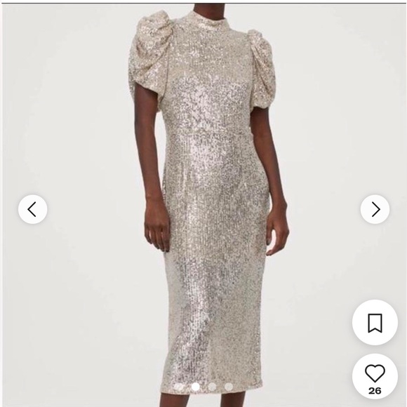 COPY - NWT H&M Sequin Dress, Size S - Picture 2 of 13
